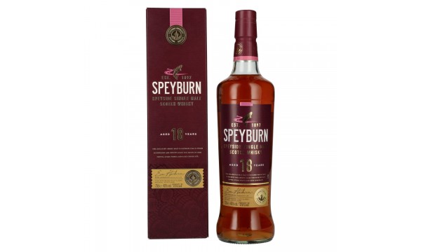 Speyburn 18 Years Old Speyside Single Malt Scotch Whisky 40% Vol. 0,7l dovanų dėžutėje