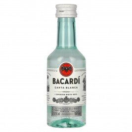 Bacardi Ron Carta Blanca Superior 37,5% Vol. 0,05l PET
