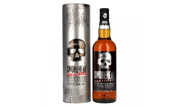 Smokehead HIGH VOLTAGE Islay Single Malt Scotch Whisky 58% Vol. 0,7l dėžutėje