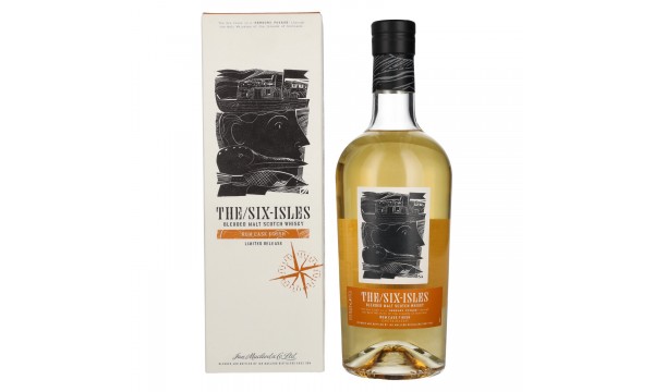 The Six Isles Blended Malt Scotch Whisky RUM CASK FINISH Limited Release 48% Vol. 0,7l dovanų dėžutėje