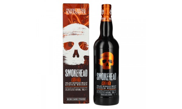 Smokehead RUM RIOT Islay Single Malt Scotch Whisky 43% Vol. 0,7l dovanų dėžutėje