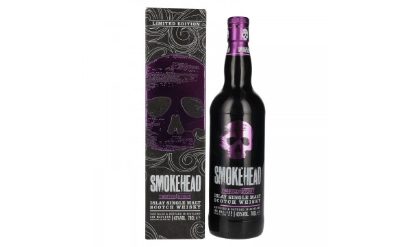Smokehead TWISTED STOUT Islay Single Malt 43% Vol. 0,7l dovanų dėžutėje