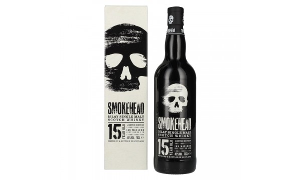 Smokehead 15 Years Old Islay Single Malt Whisky Limited Edition 43% Vol. 0,7l dovanų dėžutėje