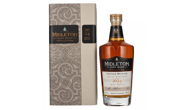 Midleton VERY RARE Irish Whiskey Vintage Release 2024 40% Vol. 0,7l medinėje dėžutėje Midleton VERY RARE Irish Whiskey Vintage Release 2024 40% Vol. 0,7l medinėje dėžutėje