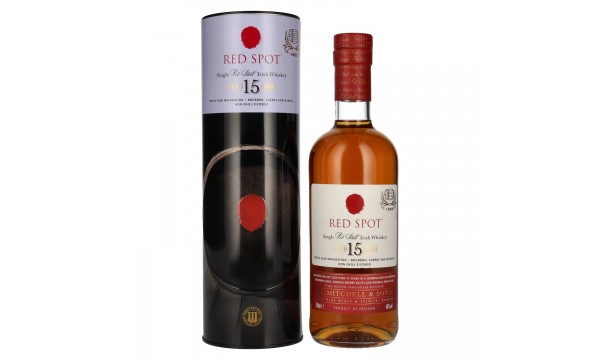 Red Spot 15 Years Old Single Pot Still Irish Whiskey 46% Vol. 0,7l skardos dėžutėje