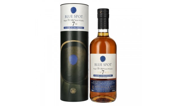 Blue Spot 7 Years Old Cask Strength Pot Still Irish Whiskey 58,4% Vol. 0,7l dovanų dėžutėje