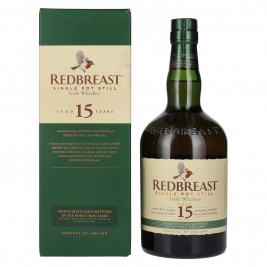 Redbreast 15 Years Old Single Pot Still Irish Whiskey 46% Vol. 0,7l dovanų dėžutėje