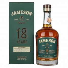 Jameson 18 Years Old Triple Distilled Irish Whiskey 46% Vol. 0,7l dovanų dėžutėje