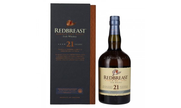 Redbreast 21 Years Old Single Pot Still Irish Whiskey 46% Vol. 0,7l medinėje dėžutėje