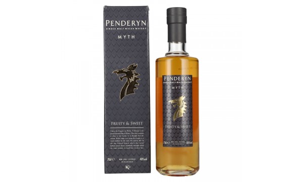 Penderyn MYTH Single Malt Welsh Whisky 40% Vol. 0,7l dovanų dėžutėje