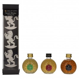 OSA Fine Spirits Blended Bottles Tasting Set 40% Vol. 3x0,05l dovanų dėžutėje