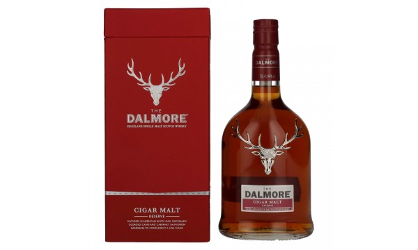 The Dalmore CIGAR MALT Reserve Highland Single Malt Scotch Whisky 44% Vol. 0,7l dovanų dėžutėje