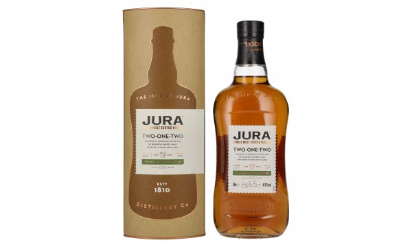 Jura 13 Years Old TWO ONE TWO Single Malt Scotch Whisky 47,5% Vol. 0,7l dovanų dėžutėje