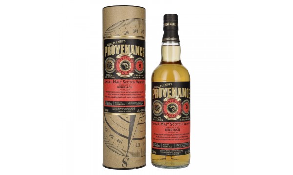 Douglas Laing PROVENANCE Benriach 8 Years Old Single Cask Malt 2014 46% Vol. 0,7l dovanų dėžutėje