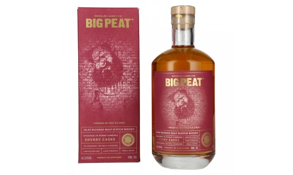 Douglas Laing BIG PEAT Pedro Ximénez Sherry Cask Finish Féis Ìle 2026 52,6% Vol. 0,7l dovanų dėžutėje