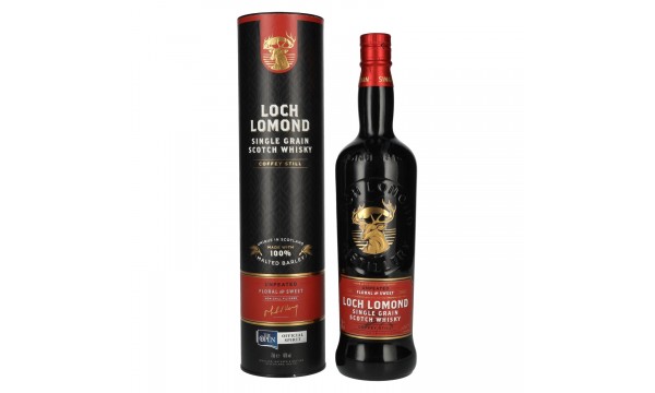 Loch Lomond SINGLE GRAIN Coffey Still Unpeated Scotch Whisky 46% Vol. 0,7l dovanų dėžutėje