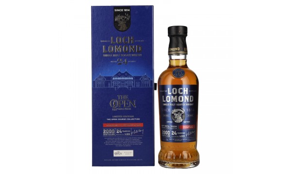 Loch Lomond 24 Years Old THE OPEN 152th Royal Troon Manzanilla Sherry Cask 47,1% Vol. 0,7l dovanų dėžutėje