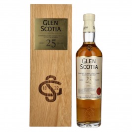 Glen Scotia 25 Years Old Single Malt Scotch Whisky 48,8% Vol. 0,7l medinėje dėžėje