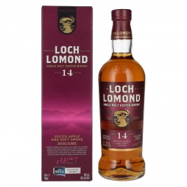 Loch Lomond 14 Years Old Single Malt Spiced Apple and Soft Smoke 46% Vol. 0,7l dovanų dėžutėje