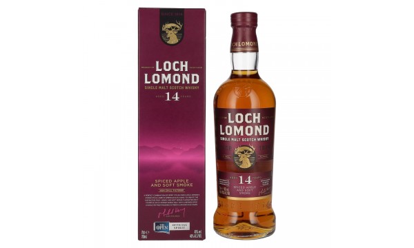 Loch Lomond 14 Years Old Single Malt Spiced Apple and Soft Smoke 46% Vol. 0,7l dovanų dėžutėje