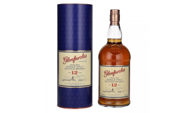 Glenfarclas 12 Years Old Highland Single Malt Scotch Whisky 43% Vol. 1l dovanų dėžutėje Glenfarclas 12 Years Old Highland Single Malt Scotch Whisky 43% Vol. 1l dovanų dėžutėje