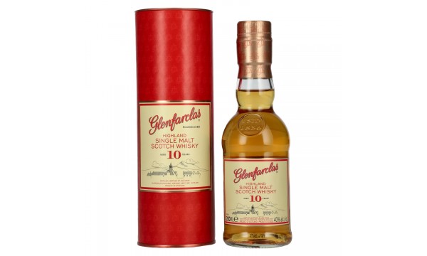 Glenfarclas 10 Years Old Highland Single Malt Scotch Whisky 40% Vol. 0,2l dovanų dėžutėje