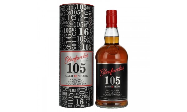 Glenfarclas 105 16 Years Old CASK STRENGTH Highland Single Malt 60% Vol. 0,7l dovanų dėžutėje