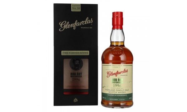 Glenfarclas The Famous Scots ROB ROY MACGREGOR Highland Single Malt 1996 46% Vol. 0,7l dovanų dėžutėje