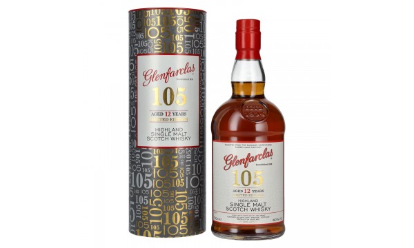 Glenfarclas 105 12 Years Old Highland Single Malt The Hourglass Limited Edition 60% Vol. 0,7l dovanų dėžutėje