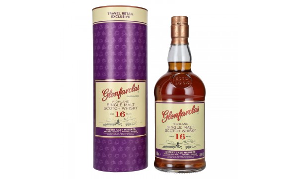 Glenfarclas 16 Years Old Highland Single Malt Scotch Whisky 46% Vol. 0,7l dovanų dėžutėje