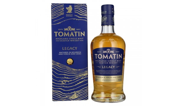 Tomatin Legacy Highland Single Malt Scotch Whisky 43% Vol. 0,7l dovanų dėžutėje