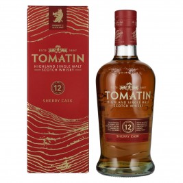 Tomatin 12 Years Old SHERRY CASK 40% Vol. 0,7l dovanų dėžutėje