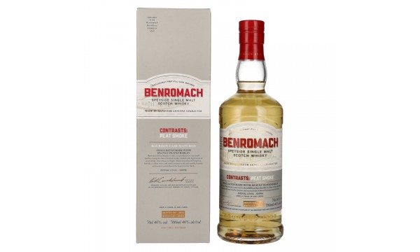 Benromach PEAT SMOKE Speyside Single Malt 2012 46% Vol. 0,7l dovanų dėžutėje