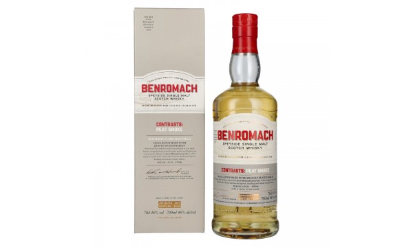Benromach PEAT SMOKE Speyside Single Malt 2014 46% Vol. 0,7l dovanų dėžutėje