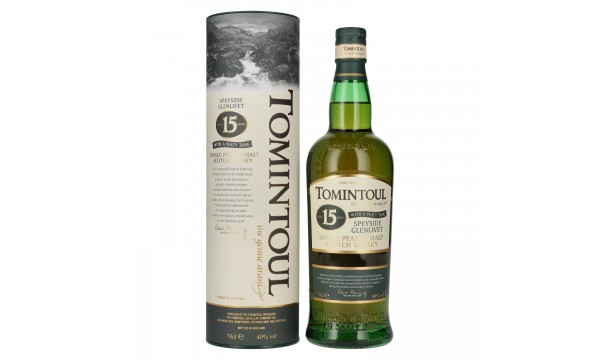 Tomintoul 15 Years Old WITH A PEATY TANG 40% Vol. 0,7l dovanų dėžutėje