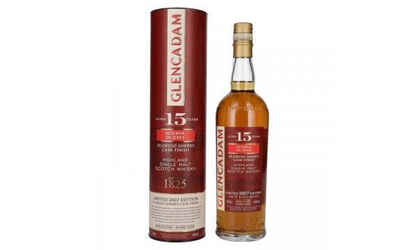 Glencadam RESERVA DE JEREZ 15 Years Old Single Malt OLOROSO SHERRY CASK FINISH 46% Vol. 0,7l dovanų dėžutėje