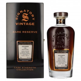 Signatory Vintage Glen Mhor RARE RESERVE 50 Years Old Cask Strength 1965 47,1% Vol. 0,7l medinėje dėžėje