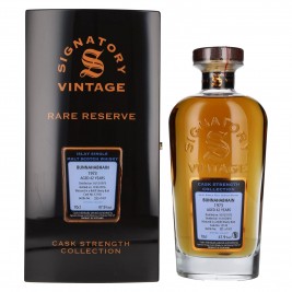 Signatory Vintage BUNNAHABHAIN 42 Years Old RARE RESERVE Cask Strength 1973 47,9% Vol. 0,7l medinėje dėžutėje