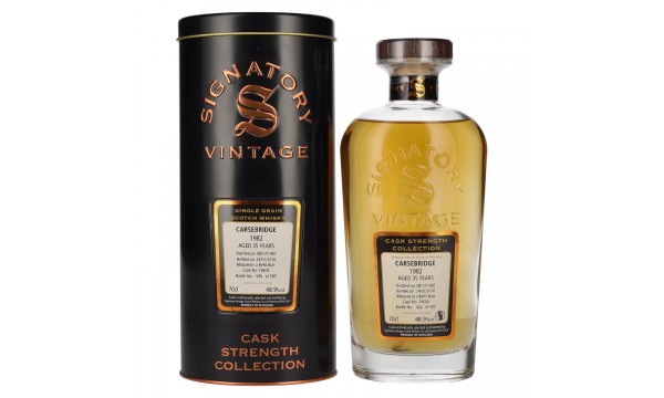 Signatory Vintage CARSEBRIDGE 35 Years Old Cask Strength 1982 48,9% Vol. 0,7l tinine dėžutėje