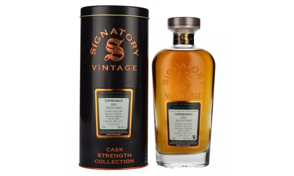 Signatory Vintage CAPERDONICH 20 Years Old Cask Strength 2000 56,4% Vol. 0,7l dėžutėje