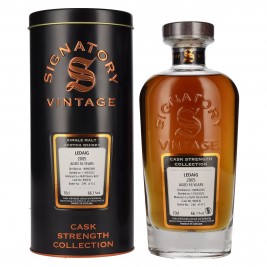Signatory Vintage LEDAIG 16 Years Old Cask Strength 2005 66,1% Vol. 0,7l dėžutėje iš skardos