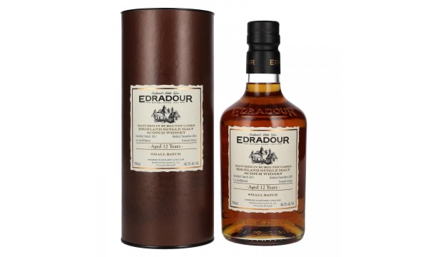 Edradour 12 Years Old Burgundy Cask Highland Single Malt Whisky 2011 48,2% Vol. 0,7l dovanų dėžutėje