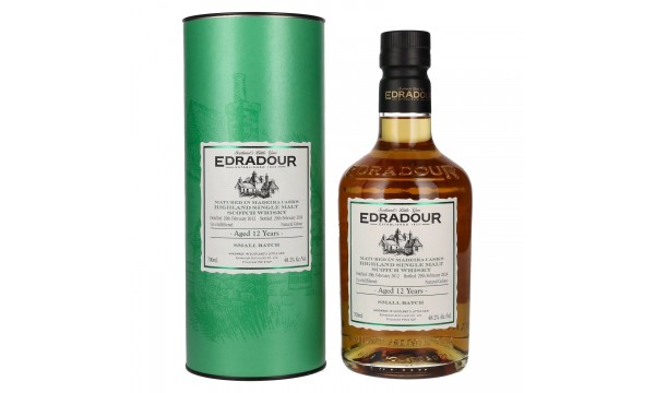 Edradour 12 Years Old Madeira Casks Highland Single Malt 2012 48,2% Vol. 0,7l dovanų dėžutėje