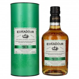 Edradour 21 Years Old Bourbon Barrel Matured Highland Single Malt Whisky 54,3% Vol. 0,7l dovanų dėžutėje