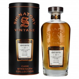 Signatory Vintage NORTH BRITISH 33 Years Old Refill Oloroso Cask Strength #262087 1991 53,2% Vol. 0,7l dėžutėje