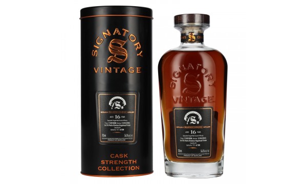 Signatory Vintage SYMINGTON'S CHOICE 16 Years Old MANNOCHMORE PX Hogshead Finish #6 2008 54,5% Vol. 0,7l dovanų dėžutėje