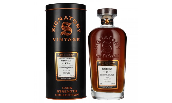 Signatory Vintage GLENDULLAN 15 Years Old 1st Fill Oloroso Cask Strength #11 2009 55,5% Vol. 0,7l dovanų dėžutėje