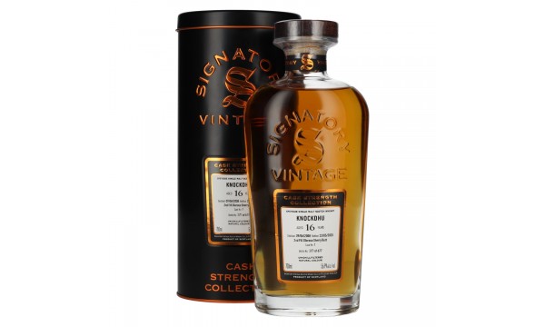 Signatory Vintage KNOCKDHU 16 Years Old 2nd Fill Oloroso Sherry Butt Cask Strength #7 2008 56,9% Vol 0,7l dėžutėje