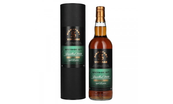Signatory Vintage Small Batch Edition SPEYSIDE (M) 15 Years Old Single Malt #19 2009 48,2% Vol. 0,7l dovanų dėžutėje