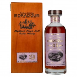 Edradour 25 Years Old 200th Anniversary 1st Fill Bordeaux Cask Highland Single Malt 55,4% Vol. 0,7l medinėje dėžutėje